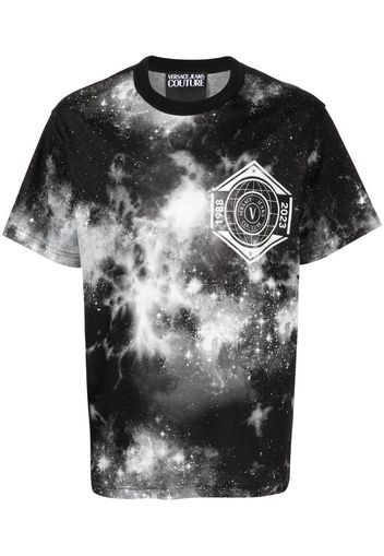 Versace Jeans Couture logo tie-dye T-shirt - Nero