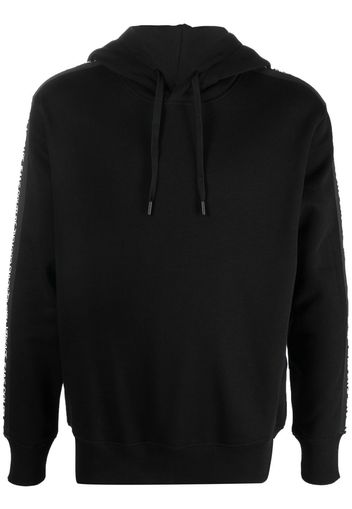 Versace Jeans Couture logo-tae pullover hoodie - Nero