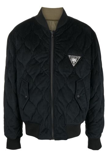 Versace Jeans Couture Bomber con logo - Nero