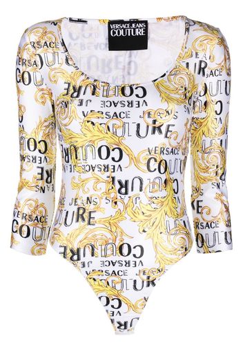 Versace Jeans Couture Body a maniche lunghe - Bianco