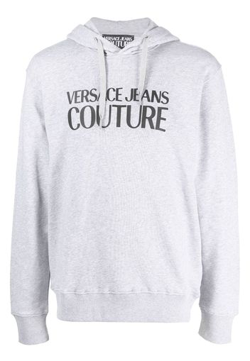 Versace Jeans Couture logo-print pullover hoodie - Grigio