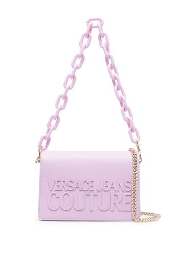 Versace Jeans Couture logo-embossed shoulder bag - Viola