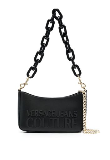 Versace Jeans Couture raised-logo shoulder bag - Nero