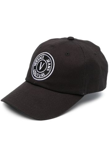Versace Jeans Couture logo-embroidered cotton baseball cap - Nero
