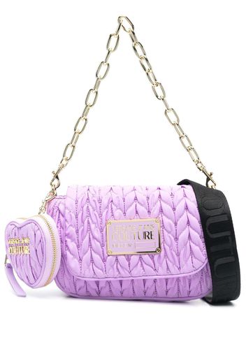 Versace Jeans Couture faux leather matelassé shoulder bag - Viola