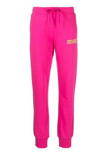 Versace Jeans Couture logo-print cotton track pants - Rosa