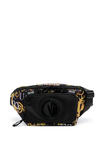 Versace Jeans Couture Logo Lock Barocco-print belt bag - Nero