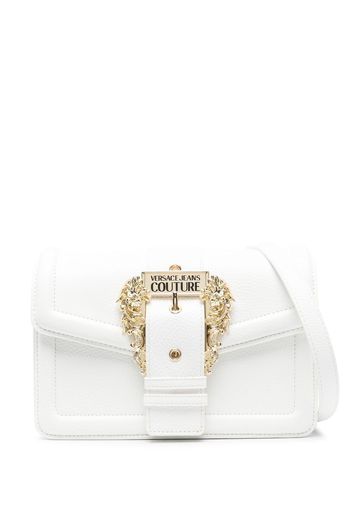 Versace Jeans Couture Borsa a tracolla con placca logo - Bianco