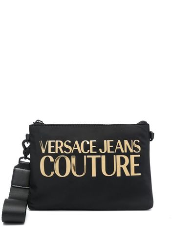 Versace Jeans Couture logo-print clutch bag - Nero