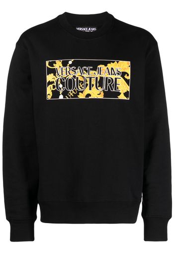 Versace Jeans Couture logo-print cotton sweatshirt - Nero