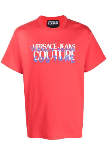 Versace Jeans Couture logo-print cotton T-shirt - Rosso