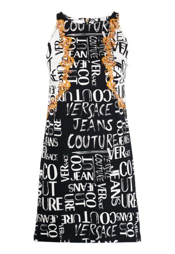 Versace Jeans Couture graphic-print sleeveless dress - Nero