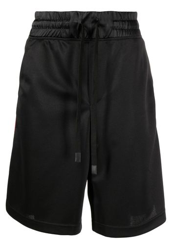 Versace Jeans Couture Shorts con logo goffrato - Nero