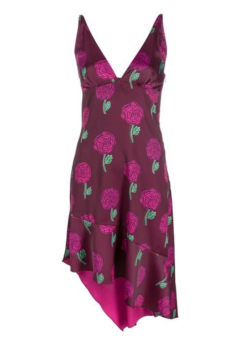 Versace Jeans Couture floral-print sleeveless dress - Rosa