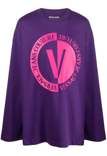 Versace Jeans Couture Felpa con stampa - Viola