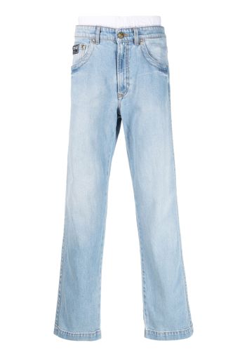 Versace Jeans Couture low-rise wide-leg jeans - Blu