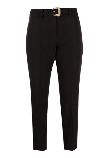 Versace Jeans Couture belted cropped trousers - Nero