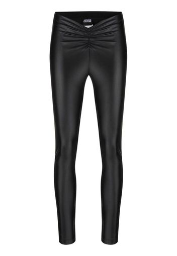 Versace Jeans Couture Leggings con ruches - Nero