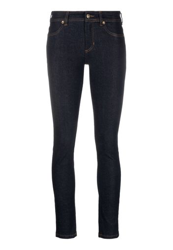 Versace Jeans Couture Jeans skinny a vita media - Blu