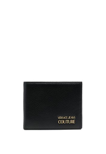 Versace Jeans Couture logo-plaque leather wallet - Nero