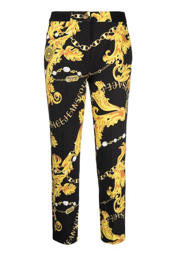 Versace Jeans Couture Pantaloni Logo Couture con stampa - Nero