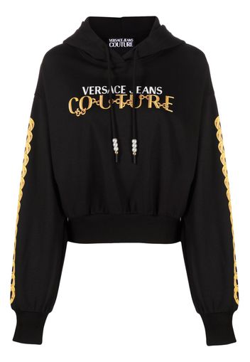 Versace Jeans Couture Felpa con stampa Logo Couture - Nero