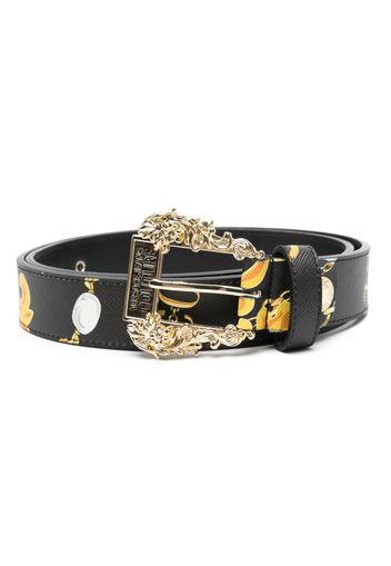 Versace Jeans Couture logo-buckle leather belt - Nero