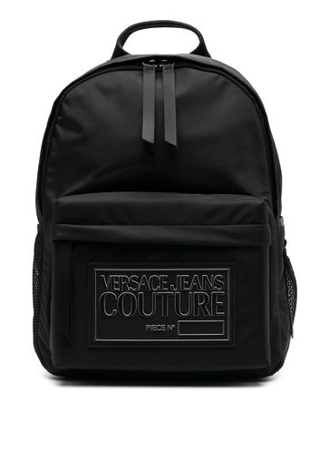 Versace Jeans Couture logo-patch backpack - Nero