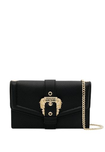 Versace Jeans Couture Baroque-buckle crossbody bag - Nero