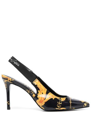 Versace Jeans Couture Couture 90mm slingback pumps - Nero