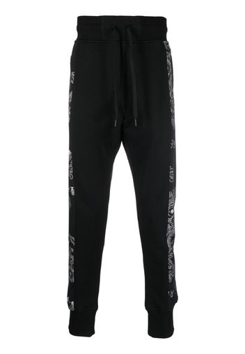 Versace Jeans Couture baroque-print cotton track pants - Nero