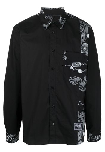 Versace Jeans Couture paisley-print cotton shirt - Nero