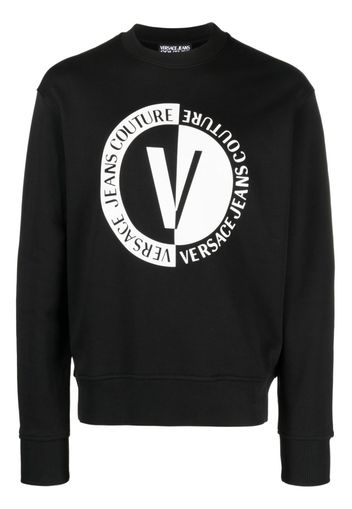 Versace Jeans Couture logo-print cotton sweatshirt - Nero