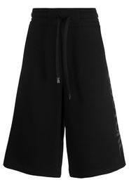 Versace Jeans Couture Shorts sportivi con stampa - Nero