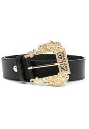 Versace Jeans Couture Baroque-buckle leather belt - Nero