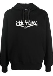 Versace Jeans Couture logo-print pullover hoodie - Nero