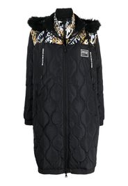 Versace Jeans Couture graphic-print quilted coat - Nero