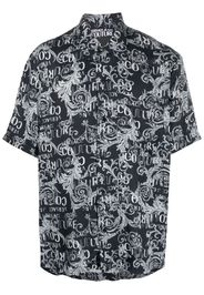 Versace Jeans Couture Camicia Barocco con stampa - Nero