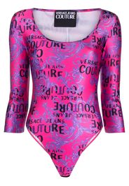 Versace Jeans Couture logo-print long-sleeve body - Rosa