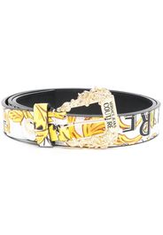 Versace Jeans Couture logo-print leather belt - Bianco