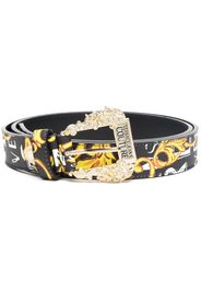 Versace Jeans Couture logo-print leather belt - Nero