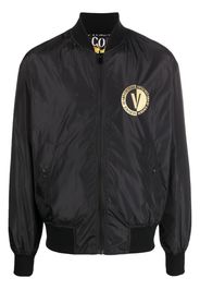 Versace Jeans Couture chest logo-print bomber jacket - Nero