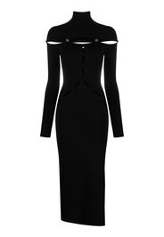 Versace Jeans Couture Abito Medusa con cut-out - Nero