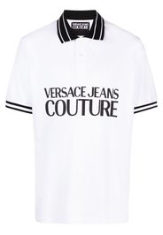 Versace Jeans Couture logo-print cotton polo shirt - Bianco