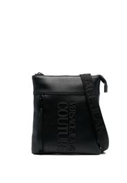 Versace Jeans Couture Borsa messenger con logo goffrato - Nero