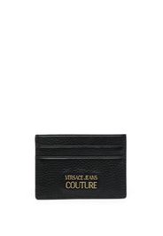 Versace Jeans Couture logo-plaque leather cardholder - Nero