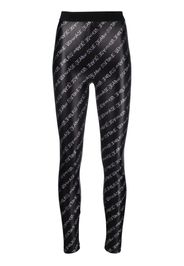 Versace Jeans Couture logo-print leggings - Nero