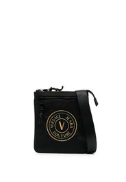 Versace Jeans Couture logo-patch messenger bag - Nero