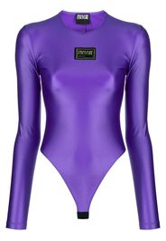 Versace Jeans Couture Body con applicazione - Viola