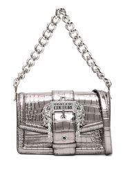 Versace Jeans Couture Baroque buckle crossbody bag - Argento